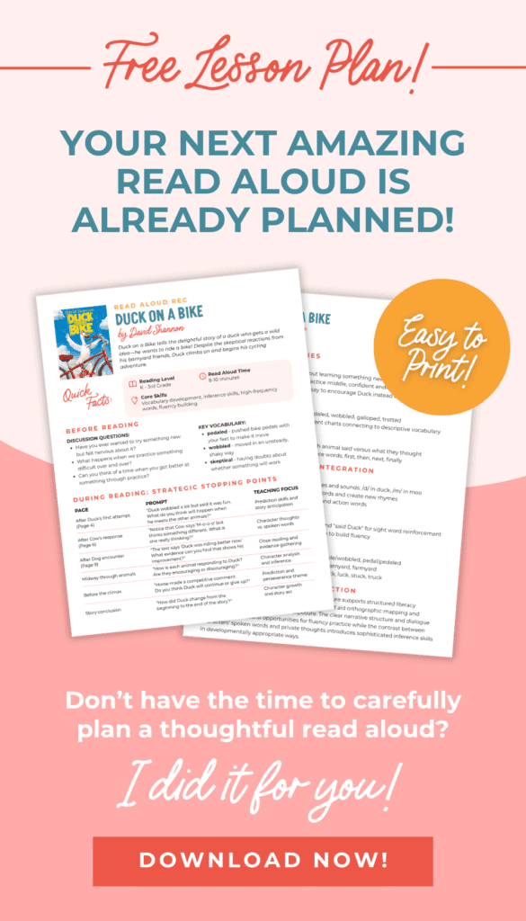 Duck on a Bike Lesson Plan