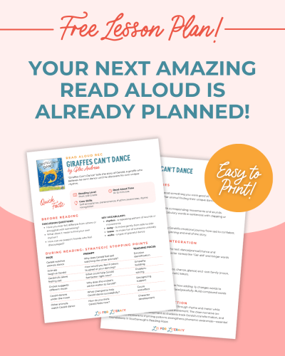 Giraffes Can't Dance Lesson Plan