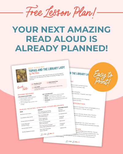 Tomas and the Library Lady Lesson Plan